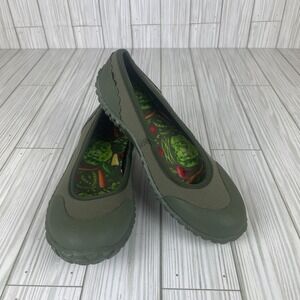 Muck Boots Womens Muckster Low Green Gardening‎ Rubber Shoes Size 6 Veggie Print